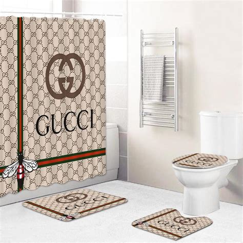 fake gucci shower curtain|gucci bath towels and rugs.